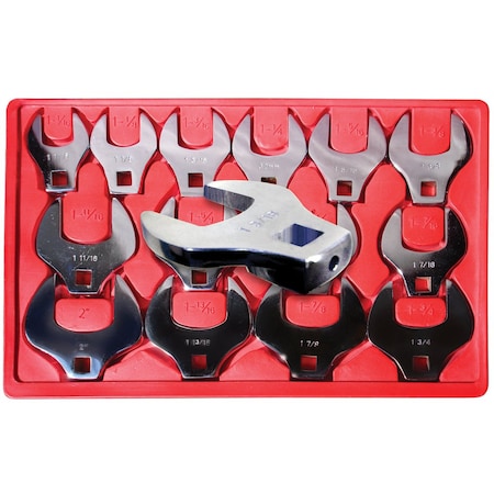 V-8 Tools Crowfoot Wrench Set, 14 Piece 1/2" Drive V8T7814